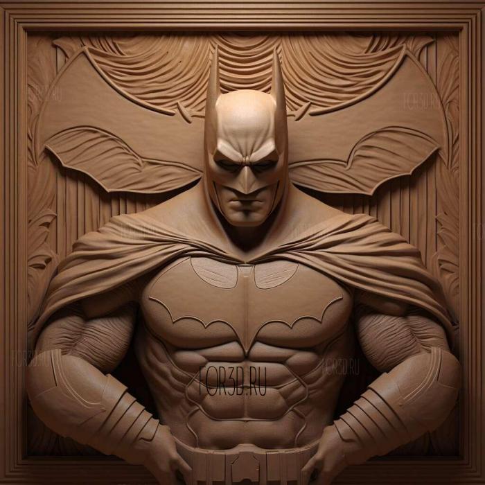 Batman returns 2 stl model for CNC